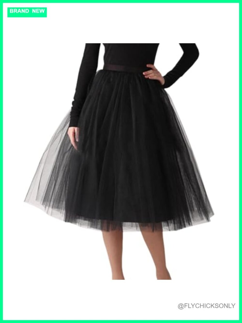 Women's A-Line Tulle Skirt Elastic Waist Petticoat Tutu